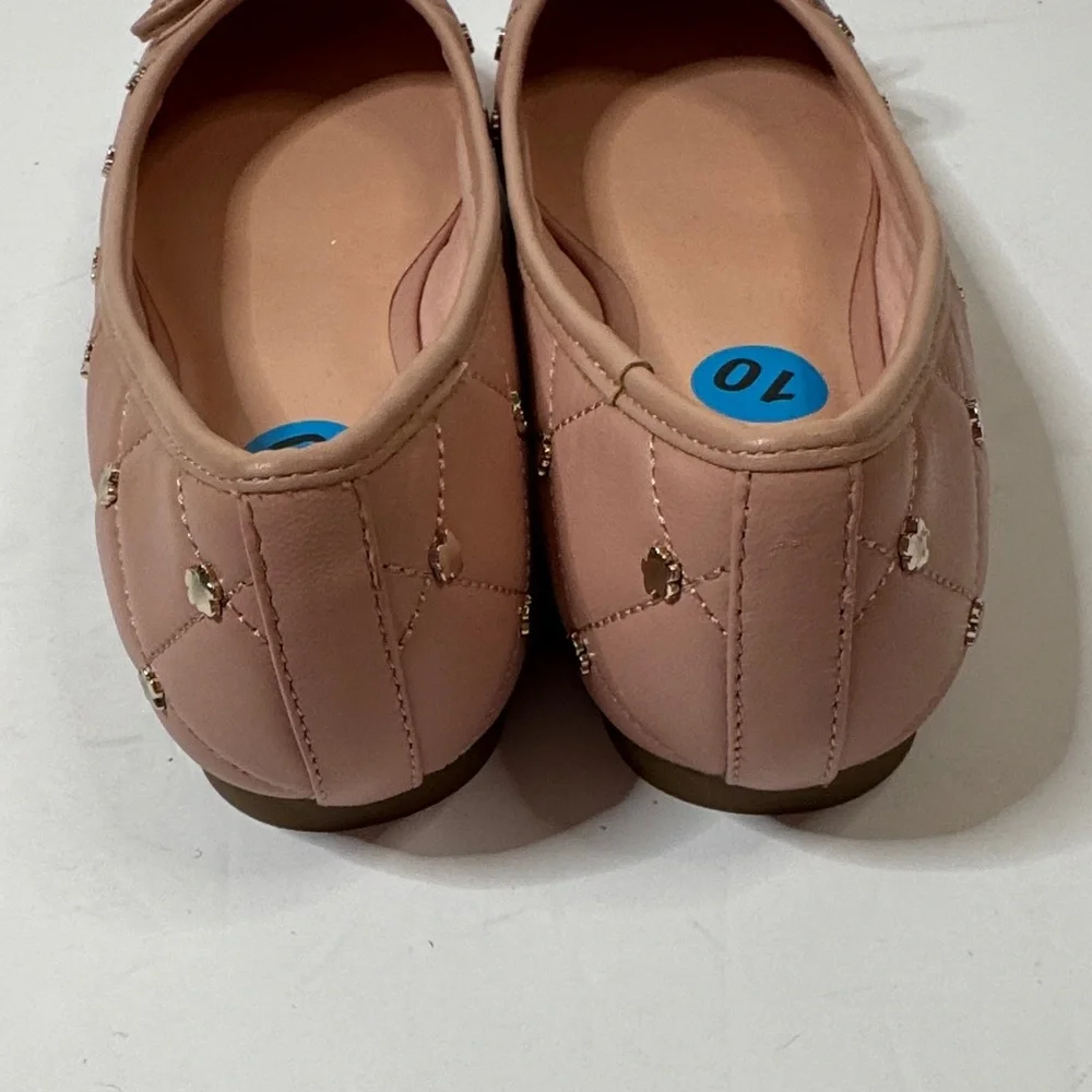 Ted Baker Libban Woman’s Dusty Pink Quilted ballerina Flats Size 40 New
